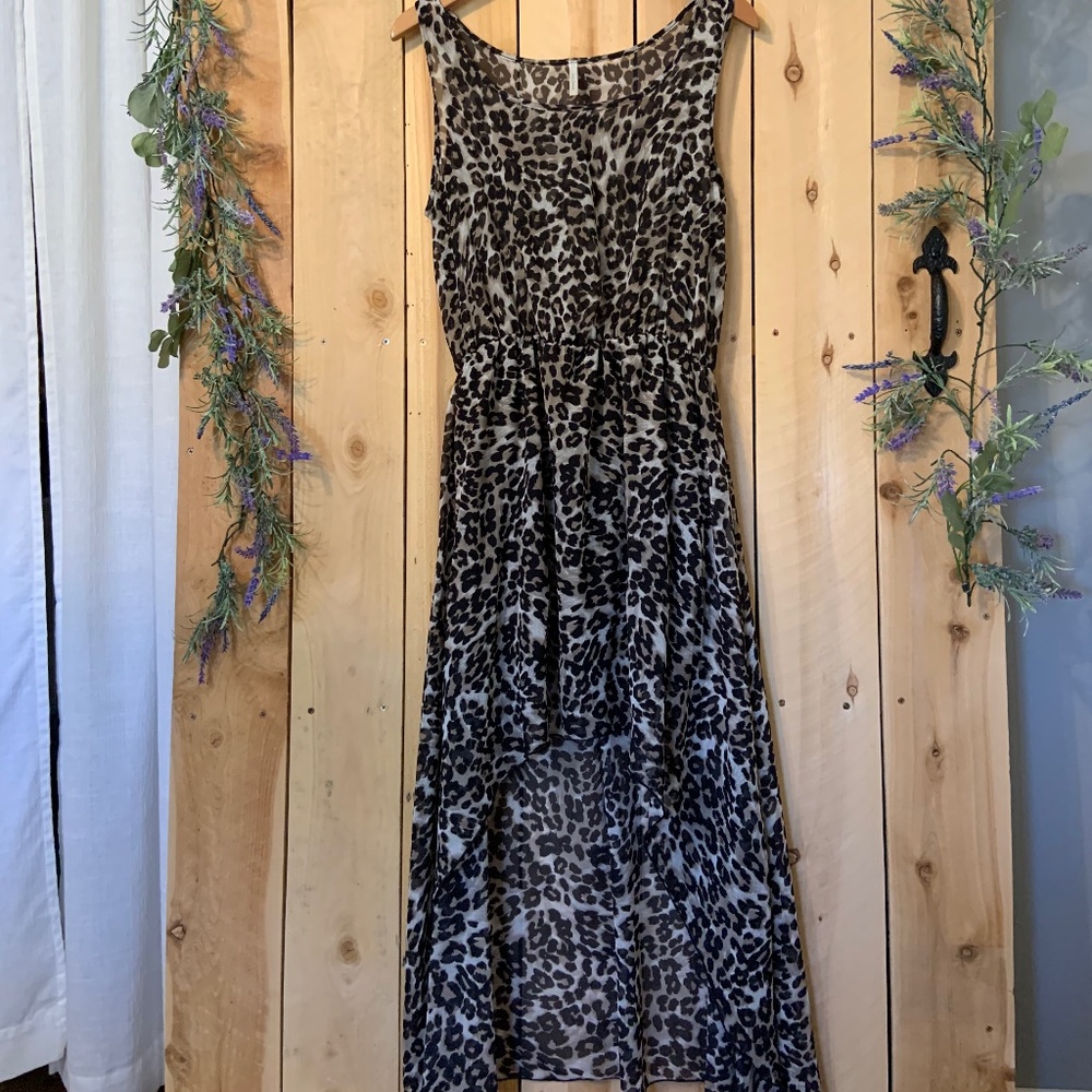 Mezzanine Leopard Print Maxi Dress